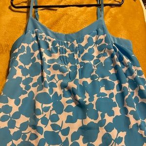 NY&Co turquoise spaghetti strap shirt sz med